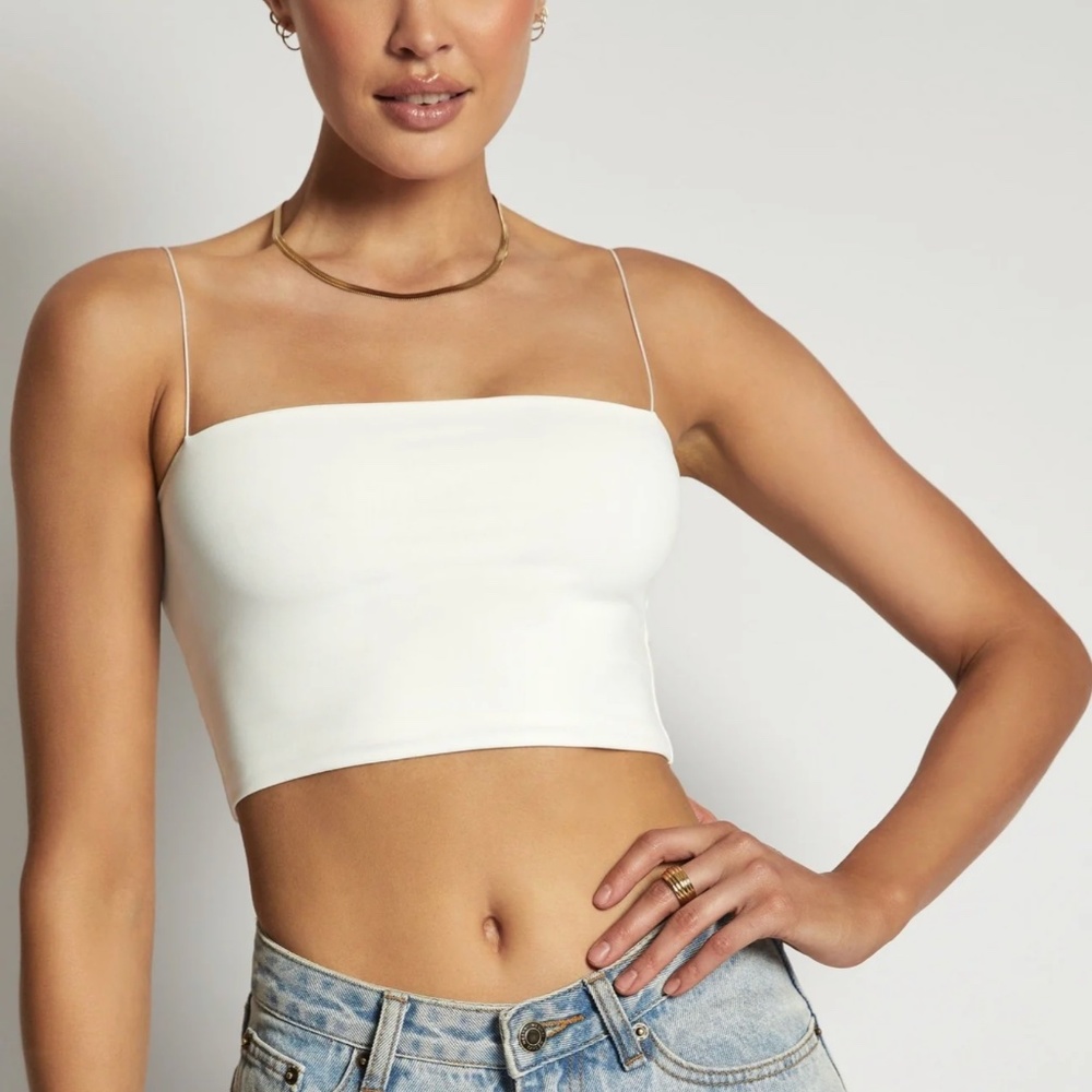 meshki yvonne top white